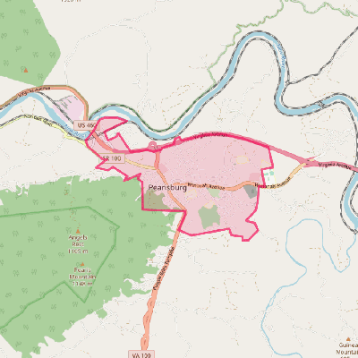 Map of Pearisburg