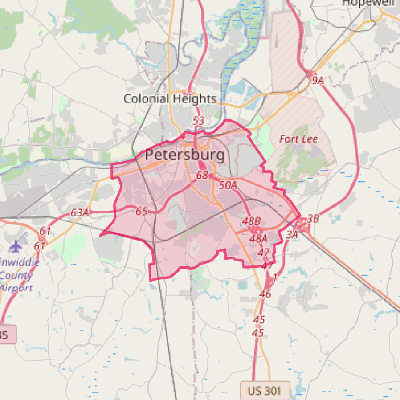 Map of Petersburg