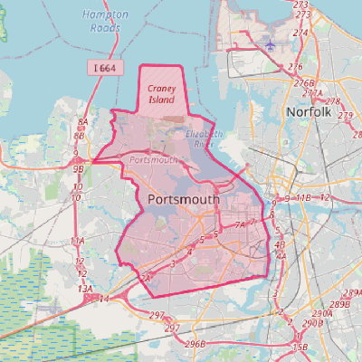 Map of Portsmouth