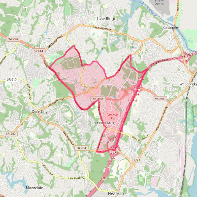 Map of Potomac Mills