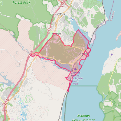 Map of Quantico Base