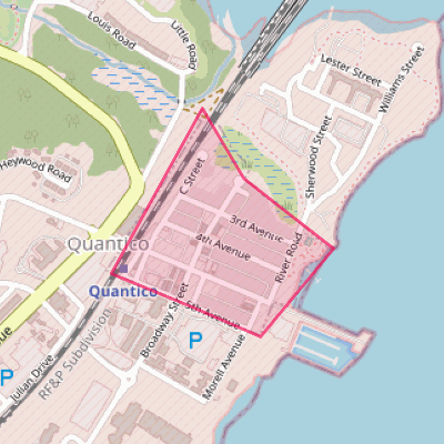 Map of Quantico