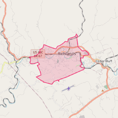 Map of Richlands