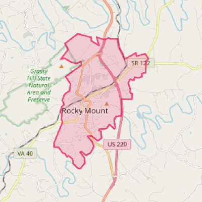 Map of Rocky Mount