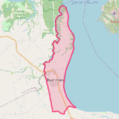 Map of Rushmere