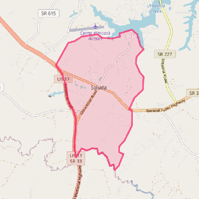 Map of Saluda