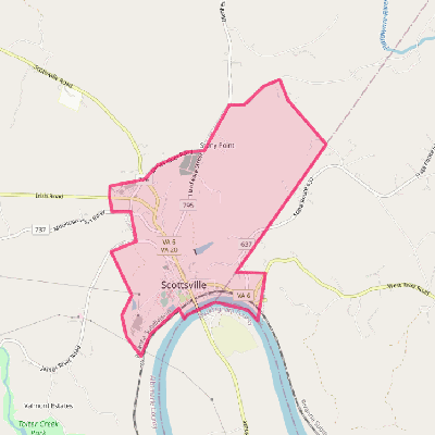 Map of Scottsville