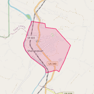 Map of Shenandoah