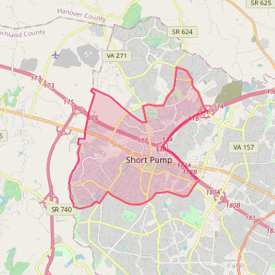 Map of Short Pump