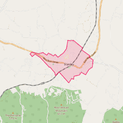 Map of Stanley