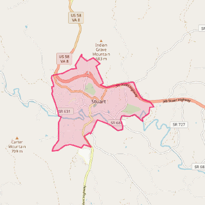 Map of Stuart