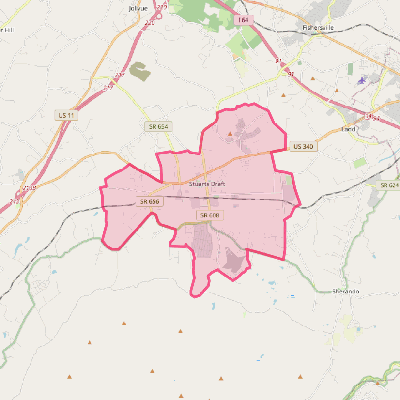 Map of Stuarts Draft