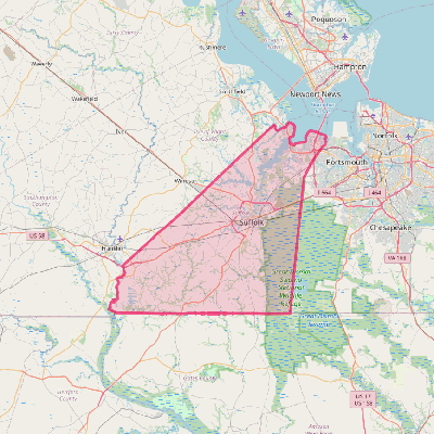 Map of Suffolk