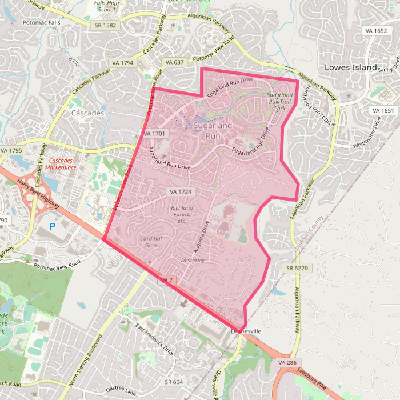 Map of Sugarland Run