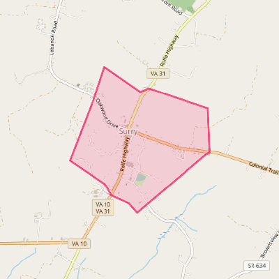 Map of Surry