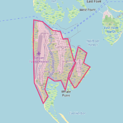 Map of Tangier