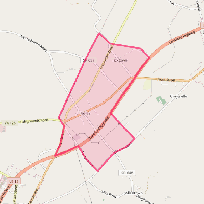 Map of Tasley