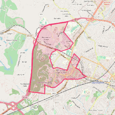 Map of University of Virginia