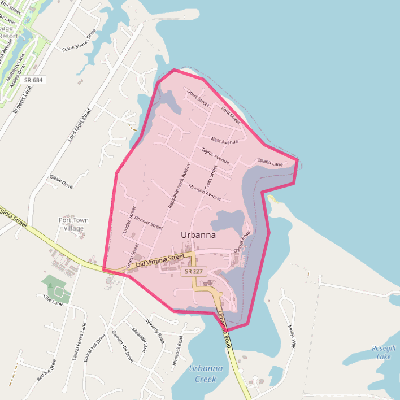 Map of Urbanna