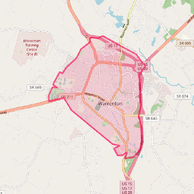 Map of Warrenton