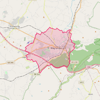 Map of Waynesboro