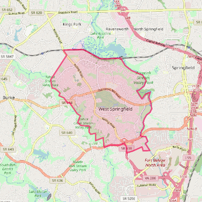 Map of West Springfield