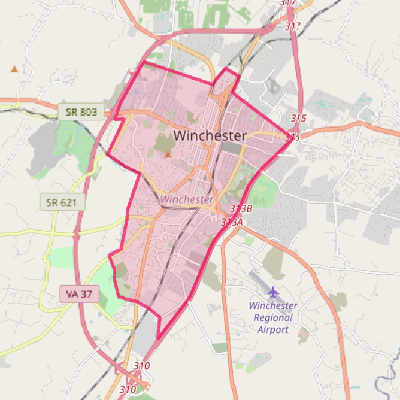 Map of Winchester