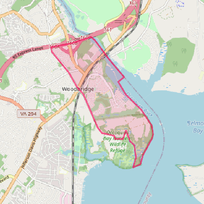 Map of Woodbridge