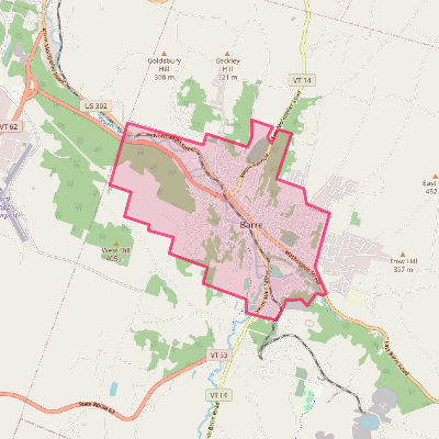 Map of Barre