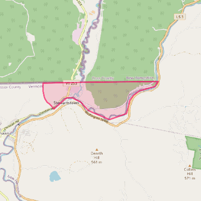 Map of Beecher Falls