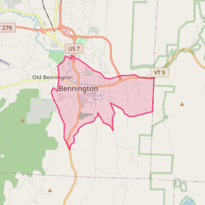 Map of Bennington