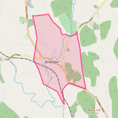 Map of Brandon