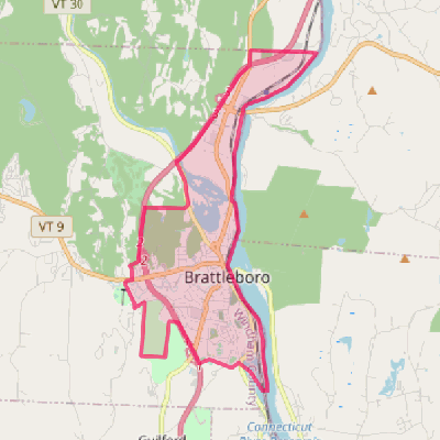 Map of Brattleboro