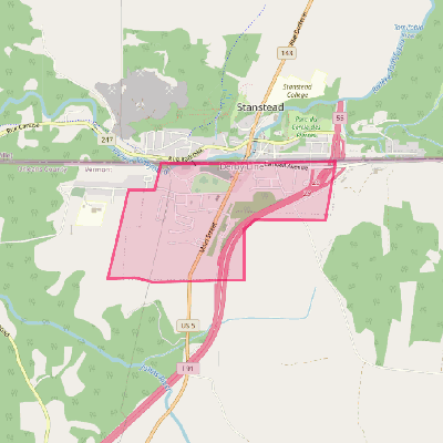 Map of Derby Line