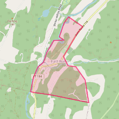 Map of East Burke