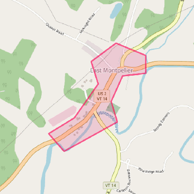 Map of East Montpelier