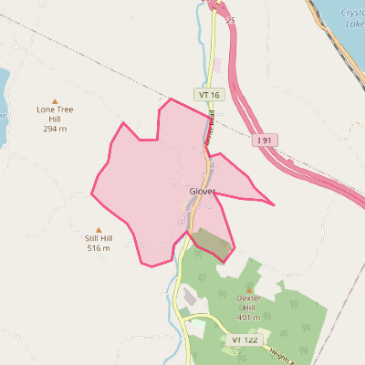 Map of Glover