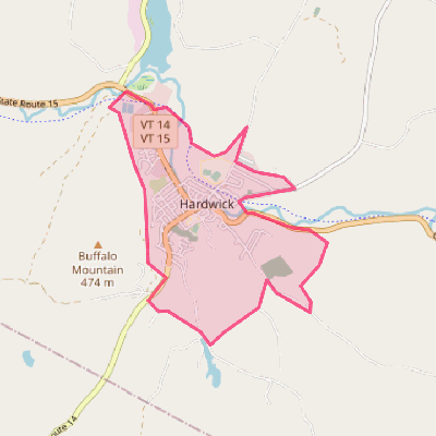 Map of Hardwick