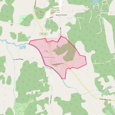 Map of Hinesburg