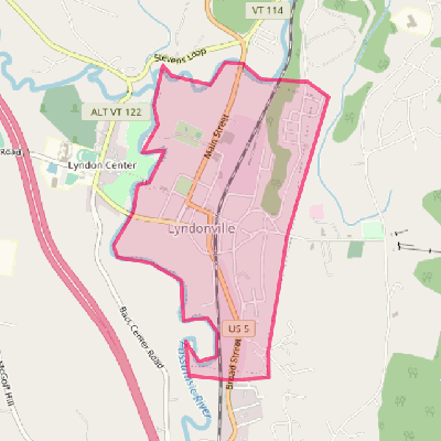 Map of Lyndonville