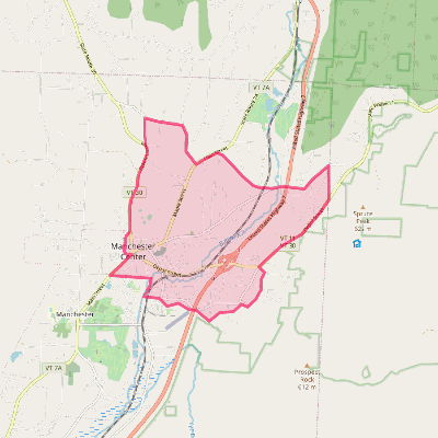 Map of Manchester Center