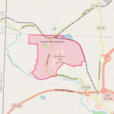Map of North Bennington