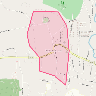 Map of Old Bennington