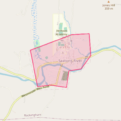 Map of Saxtons River