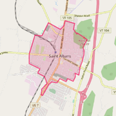 Map of St. Albans