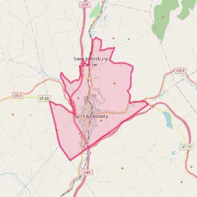 Map of St. Johnsbury