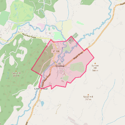 Map of Stowe