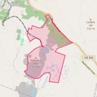 Map of Websterville