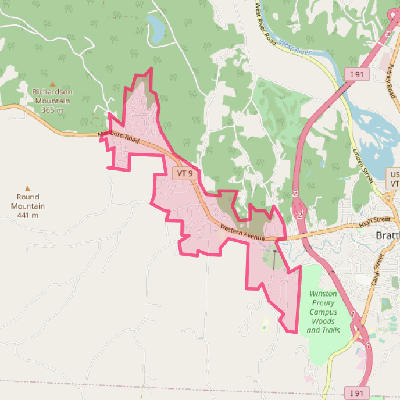 Map of West Brattleboro