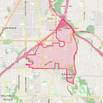 Map of Alderwood Manor